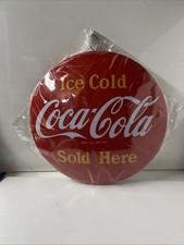 Sleek new Dome ice cold Coca-Cola sold here Metal sign Man Cave, Office,Garage picture