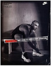 1995 PRINT AD, Nike Air Tenacity Chris Mullin May Lead To Aggressive Behavior Ad picture