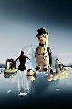 5 Penguins Vintage 1970’s Figurines Ocean Sealife Coal Penguin See Photos picture