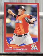 2013 TOPPS JOSE FERNANDEZ #589 TARGET EXCLUSIVE RED ROOKIE RC picture