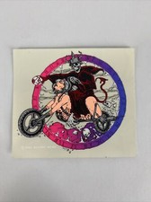 Vintage 92 Wizard Wear Dirty Biker Skeleton Neon Blacklight Sticker 4.5x 4