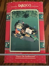Enesco Peace On Earthworm Treasury of Christmas Ornament 1994 picture