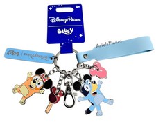 2026 Disney Parks Bluey and Bingo Metal Keychain Bag Charm picture