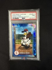 2025 Topps Chrome Disney MLB Donald Duck #11 Mickey And Friends PSA 9 picture