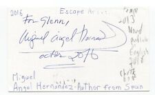Miguel Angel Hernandez Signed 3x5 Index Card Autographed Signature Author Writer picture