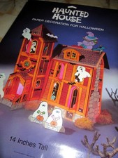 NOS Vintage Hallmark Haunted House Centerpiece Halloween RARE house 14” Tall picture