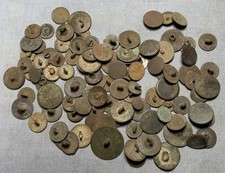 Lot of 100 Dug Civil War & Pre-Civil War Buttons from Savannah picture