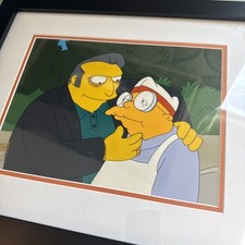 FAT TONY MOLEMAN Rare Simpsons Production Cel ART SCREEN USED picture