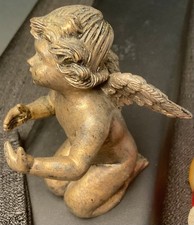  Vintage Two’s Company Cherub 3-1/2” Bronze Color Garden Of Eden picture