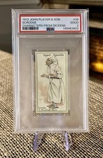 1912 John Player & Sons Uncle Scrooge PSA 2 Charles Dickens Christmas π Rare picture