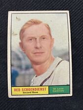 1961 Topps Baseball #505 Red Schoendienst St. Louis Cardinals picture
