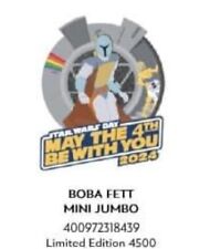 2024 Disney Parks Star Wars Boba Fett R2-D2 May the 4th Be With You Jumbo Pin LE picture