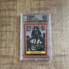 Topps 1983 Star Wars Return of the Jedi Darth Vader #3 Beckett Graded 8.5 picture
