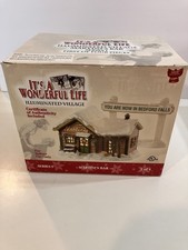 Enesco It's A Wonderful Life Martini's Bar Series 1 Illuminated Village READ picture
