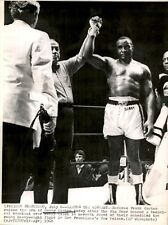 LG925 '68 Wire Photo SONNY LISTON THE WINNER Henry Clark Boxing Victory San Fran picture