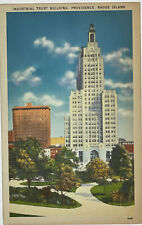 Industrial Trust Building Providence Rhode Island RI linen postcard - 1947 PC picture
