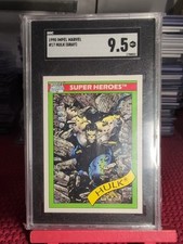 1990 Imp[el Marvel #17 Hulk (Gray) Rookies Marvel Comics Card SGC 9.5 NM-MT picture