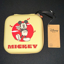 NWT Disney Mickey Mouse Small Square Pouch Case Light Yellow 4.5x4.5 picture