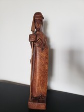 Vintage Warrior  Statue  Hand Carved. picture