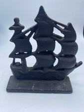 Cast Iron Bookends HMS Victory Flagship of Lord Nelson picture