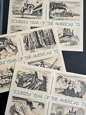 3 Lot TOURISM YEAR OF THE AMERICAS '72 USPS 6c Unused Vintage Post Cards picture