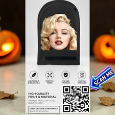 🎃🔥Marilyn Monroe Full Face Mesh Mask Full Head Cover Cosplay Costume Halloween picture