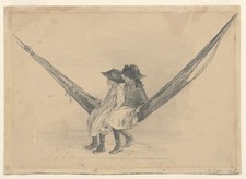 Mary Hallock Foote Vintage 1880s Women Hammock Sketch Reprint Wall Art picture
