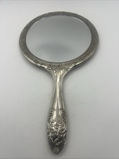 Vintage - Ornate Art Nouveau Silverplate Mirror picture