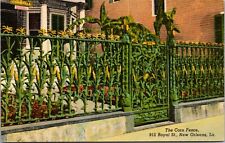 Postcard The Corn Fence 915 Royal Street New Orleans Louisiana LA. Vintage  picture