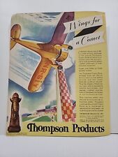 1935 Thompson Products Airplanes Fortune Magazine Print Ad 