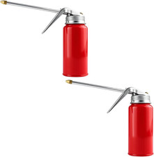 2PCS Car Oil Can Pump Oiler, 200ML Manual Vehicle Engine Motor Oil Spray Bottle picture