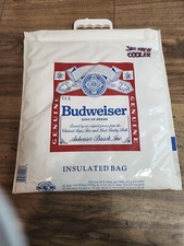Vintage Budweiser Six Pack Cooler Insulated Bag picture
