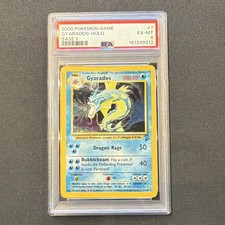 2000 Pokémon Base Set 2 Gyarados Holo #7/130 PSA 6  picture