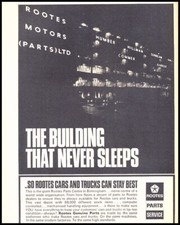 1967 1966 Rootes Building Parts UK Vintage Advertisement Print Art Car Ad D124 picture