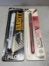 Vtg Pilot Pen Lot NOS Varsity Fountain Pen Black & Precise V Extra Fine Red NEW picture