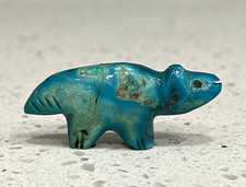 Zuni Fetish Vintage Turquoise Bushytail picture