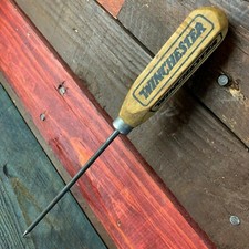 Winchester Advertising Ice Pick, Wood Handle, Antique Finish picture