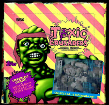 1991 Topps Toxic Crusaders Trading Cards Box 36 factory sealed packs w/Holograms picture