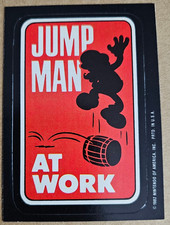 1982 TOPPS DONKEY KONG JUMP MAN AT WORK STICKER * MARIO * EX-/EX+ CONDITION picture