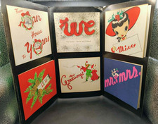 1948 Cardinal Collection Personal Christmas Cards Salesman Sample Portfolio picture