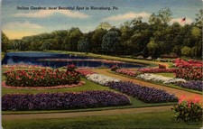 Italian Gardens Harrisburg PA Vintage Postcard 5P19-17 picture