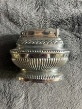 VINTAGE WORKING Ronson Queen Anne Silver Table Lighter 7694/13 Excellent picture