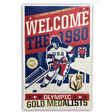 Vegas Golden Knights  Miracle on Ice 1980 USA Hockey 40th Anniversary 11 x 17 Po picture