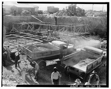 Photo:Tempe Arizona 1937 Crosscut Steam Plant Foundation Construction HABS picture