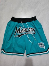 Hot Miami Marlins Major League Baseball Men Green Shorts Size:S-3XL picture