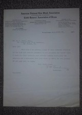 Letter To St Joseph Stockyard From American National Stock Association picture