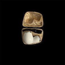 Large Classic  Block Meerschaum Pipe 925 silver handmade w fitted case MD-251 picture