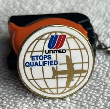 Vintage United Airlines Lapel Pin tie tac etops qualify picture