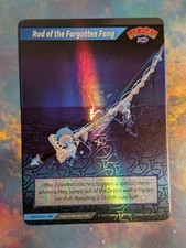 🐟🪼Fisch Roblox TCG Card 1st Edition Rod Of The Forgotten Fang #U122 U Holo🐟🪼 picture