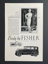 1927 General Motors Body By Fisher Car - Original Print Advertisement (10 x 6.5) picture